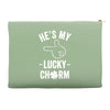 he's my lucky charm Accessory Pouches