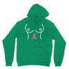 breast with pink ribbon Unisex Hoodie