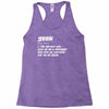 definition of a geek Racerback Tank