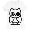 owl Ladies Fitted T-Shirt