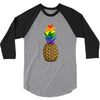 rainbow pineaplle 3/4 Sleeve Shirt