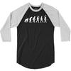evolution of tennis ball racket 3/4 Sleeve Shirt