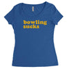 bowling sucks Women's Triblend Scoop T-shirt