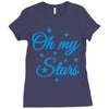 oh my stars adult Ladies Fitted T-Shirt