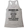 Super December Girl Racerback Tank