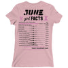 June Girl Facts Gemini Ladies Fitted T-Shirt