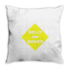 belly on board beer Throw Pillow