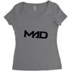 MAD IS MAD Women's Triblend Scoop T-shirt