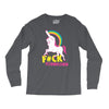 gay pride f#ck younicorn funny rude unicorn Long Sleeve Shirts