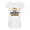 I Have Two Titles Dad And Arborist And I Rock Them Both Maternity Scoop Neck T-shirt