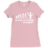 evolution of a chef cooking funny mens Ladies Fitted T-Shirt