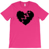 broken heart xxx black T-Shirt
