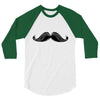 mustache 3/4 Sleeve Shirt