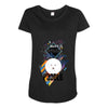 who loves poodle Maternity Scoop Neck T-shirt