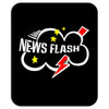 news flash black Mousepad
