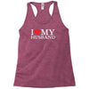 i heart my husband Racerback Tank