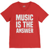 music is the answer V-Neck Tee