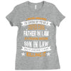 Super Cool Father In Law Of A Freaking Awesome Son In Law Ladies Fitted T-Shirt