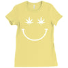 smiley halter top Ladies Fitted T-Shirt