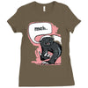 meh says honey badger Ladies Fitted T-Shirt