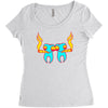 high tooths with joint Women's Triblend Scoop T-shirt