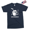 drummer drum kit indie rock music Exclusive T-shirt