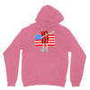 bacon american flag dab Unisex Hoodie