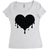 dripping heart melting heart Women's Triblend Scoop T-shirt