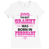 The Best Grammy Was Born In February Ladies Fitted T-Shirt