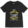 I'm A Proud Dad Of A Freaking Awesome daughter V-Neck Tee