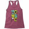 zombie font Racerback Tank