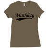 mathlete t shirt funny math humor geek nerd school athlete Ladies Fitted T-Shirt