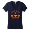 This Girl Loves Her Greyhound Women's V-Neck T-Shirt