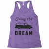 living the minivan dream Racerback Tank