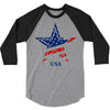 usa star 3/4 Sleeve Shirt
