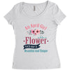 An April Girl Like AFlowers Women's Triblend Scoop T-shirt