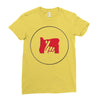 please red Ladies Fitted T-Shirt