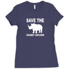 chubby unicorn Ladies Fitted T-Shirt