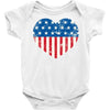 usa flag 2 Baby Bodysuit