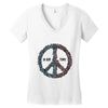 peace in our time vectorized Women's V-Neck T-Shirt
