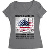 Veteran Don't Thank Me Thank My Brothers &amp; Sister Women's Triblend Scoop T-shirt