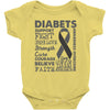diabetes awareness Baby Bodysuit