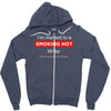 smoking hot writer tee Zipper Hoodie