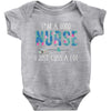 i'm a good nurse i just cuss a lot Baby Bodysuit