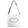 black oval Adjustable Strap Totes