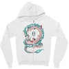 the girl and the dragon Zipper Hoodie