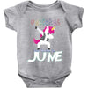 unicorns are born in june Baby Bodysuit
