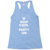 keep cool partyon Racerback Tank