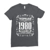 vintage made in 1980 perfectly aged a living legend Ladies Fitted T-Shirt