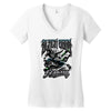 black bood Women's V-Neck T-Shirt